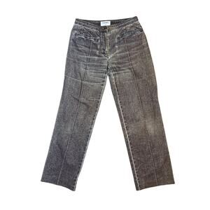CHANEL Grey Washed Cotton-Stretch Jeans – 2002 Spring (02P) Collection
